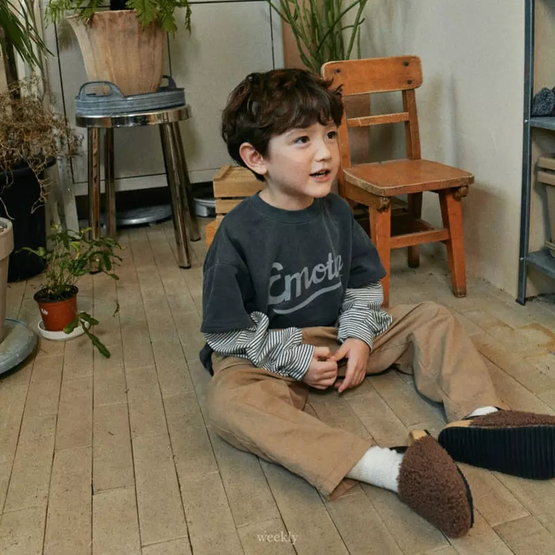 Weekly - Korean Children Fashion - #childofig - Emotion Layered Sweatshirt - 12