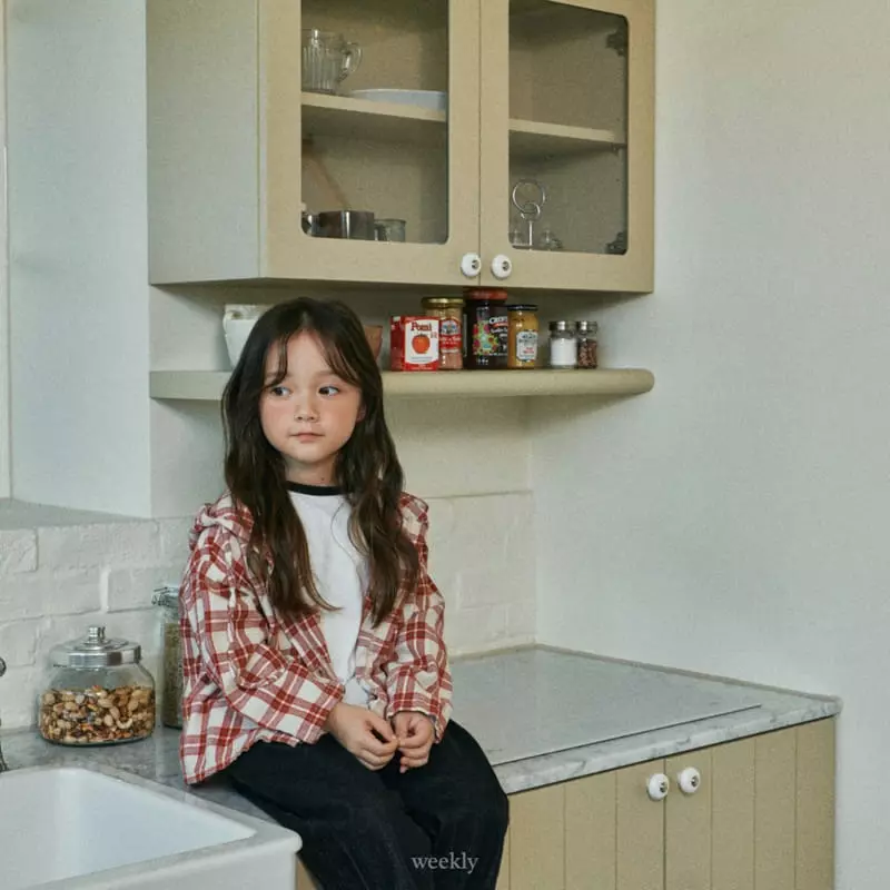 Weekly - Korean Children Fashion - #childofig - Paul Check Hoody Jumper - 7