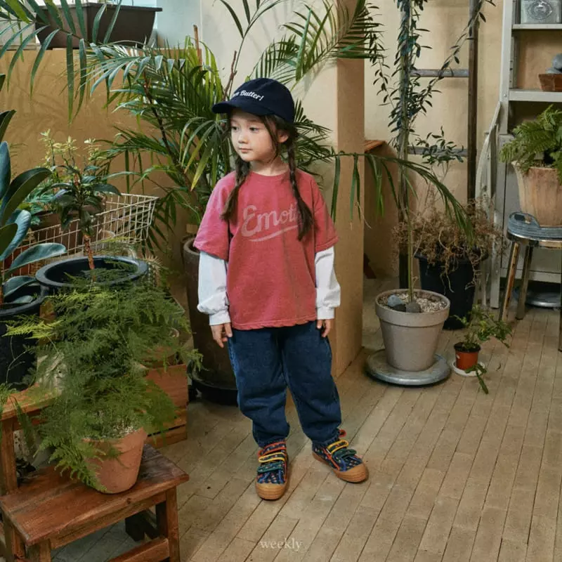 Weekly - Korean Children Fashion - #littlefashionista - Emotion Layered Sweatshirt - 8