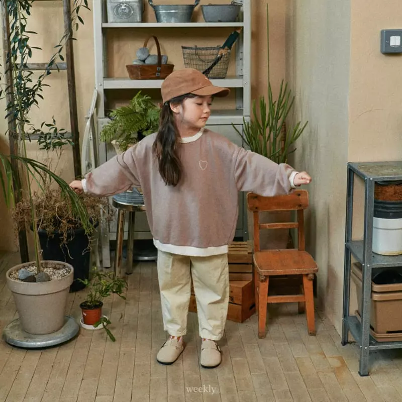 Weekly - Korean Children Fashion - #minifashionista - Coco Heart Sweathisrt - 7
