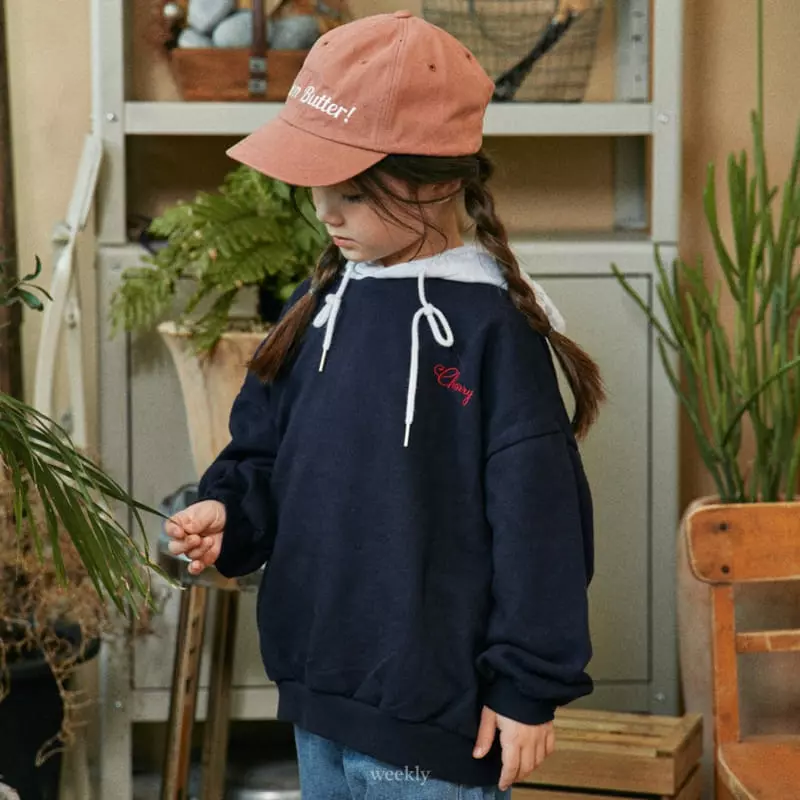 Weekly - Korean Children Fashion - #todddlerfashion - Cherry Hoody - 3