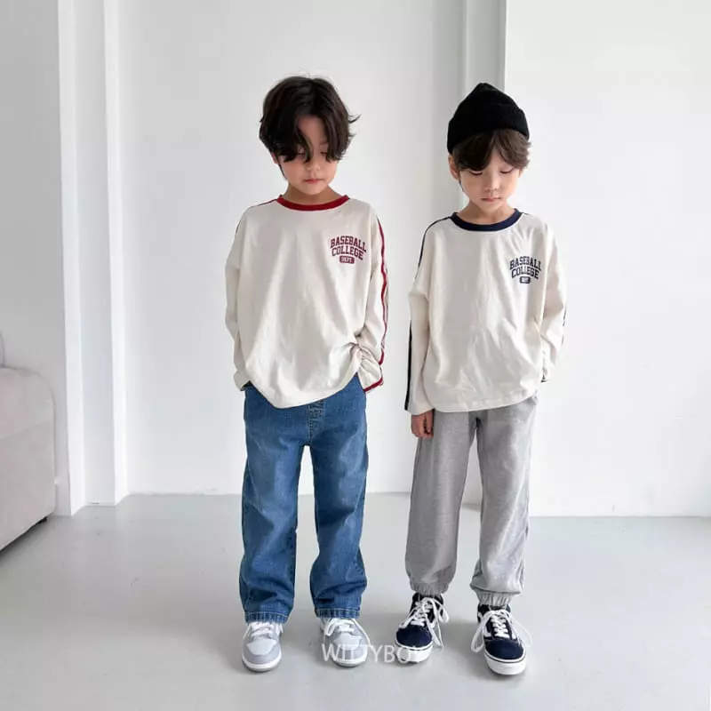 Witty Boy - Korean Children Fashion - #designkidswear - Baseball Tee - 2