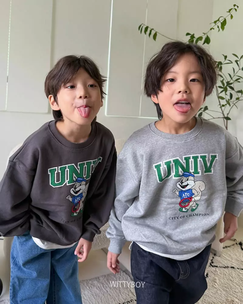 Witty Boy - Korean Children Fashion - #kidsshorts - Sqirrel Sweatshirt - 7