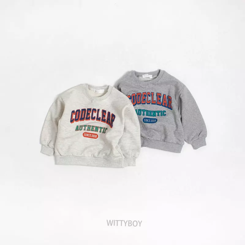 Witty Boy - Korean Children Fashion - #magicofchildhood - Code Sweatshirt - 9