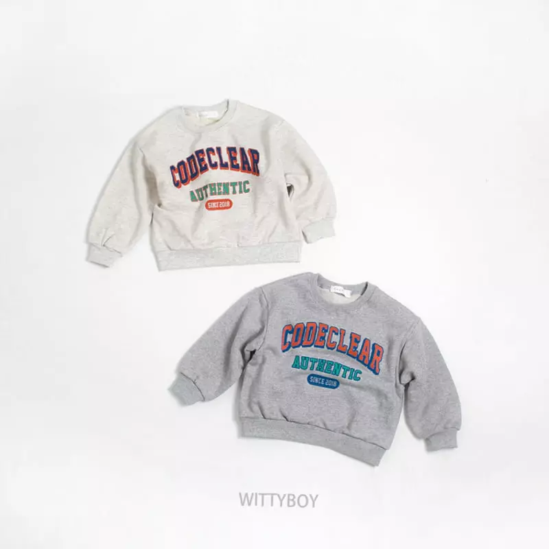 Witty Boy - Korean Children Fashion - #minifashionista - Code Sweatshirt - 10
