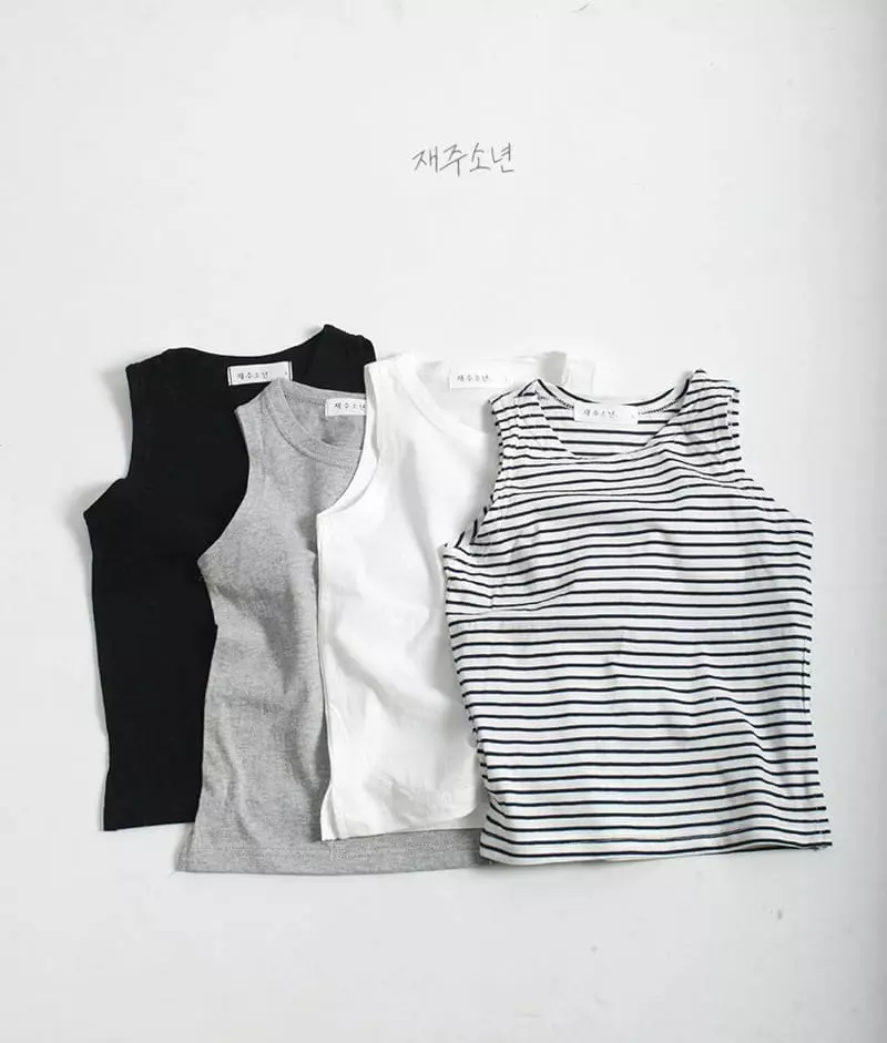 Witty Boy - Korean Children Fashion - #minifashionista - Inner Sleeveless - 5