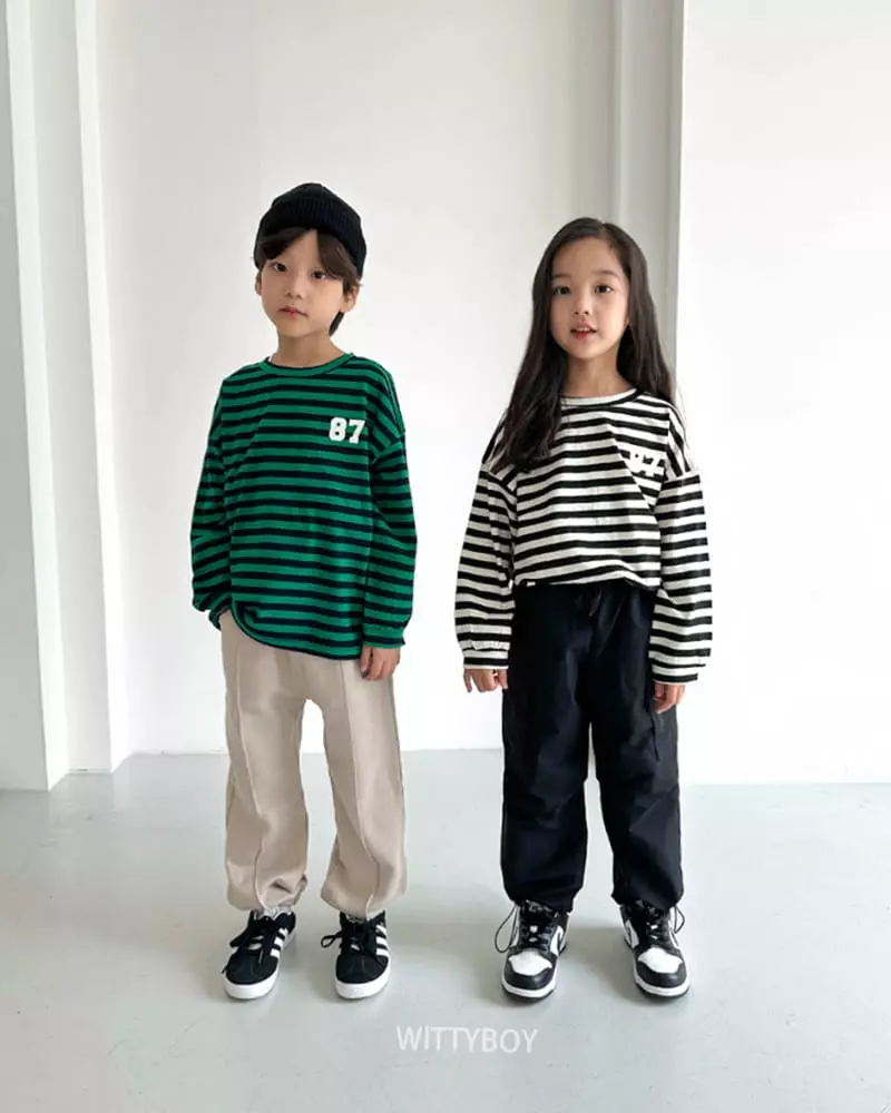 Witty Boy - Korean Children Fashion - #toddlerclothing - 87 Stripes Tee - 12