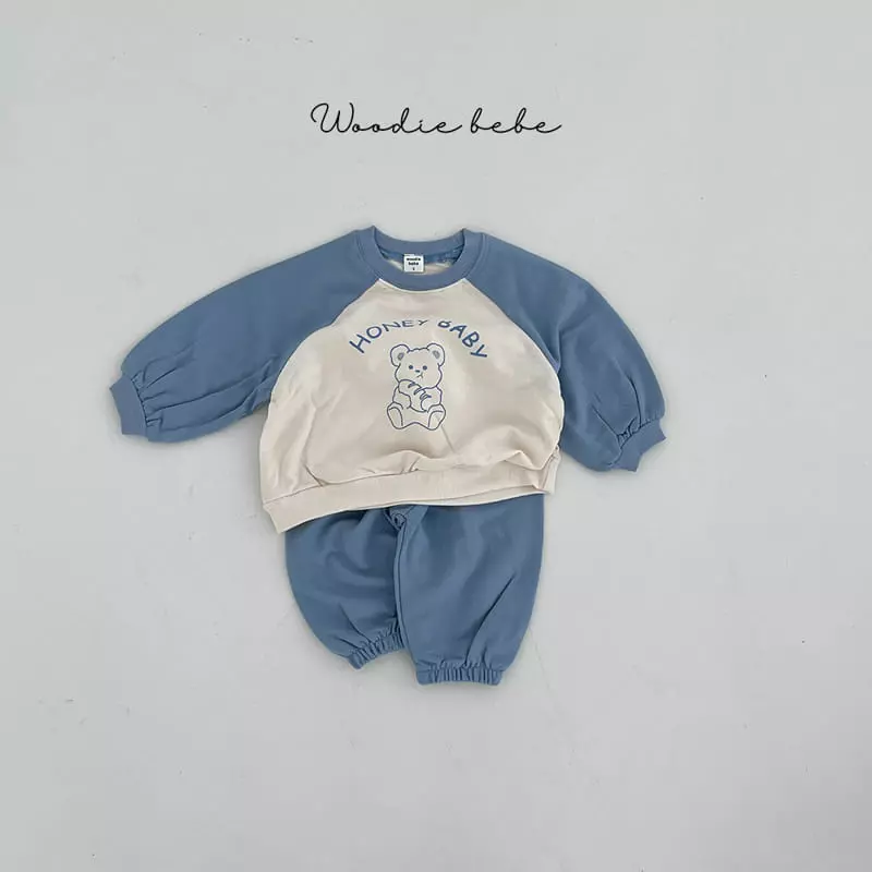Woodie - Korean Baby Fashion - #babyboutique - Bake Top Bottom Set - 2