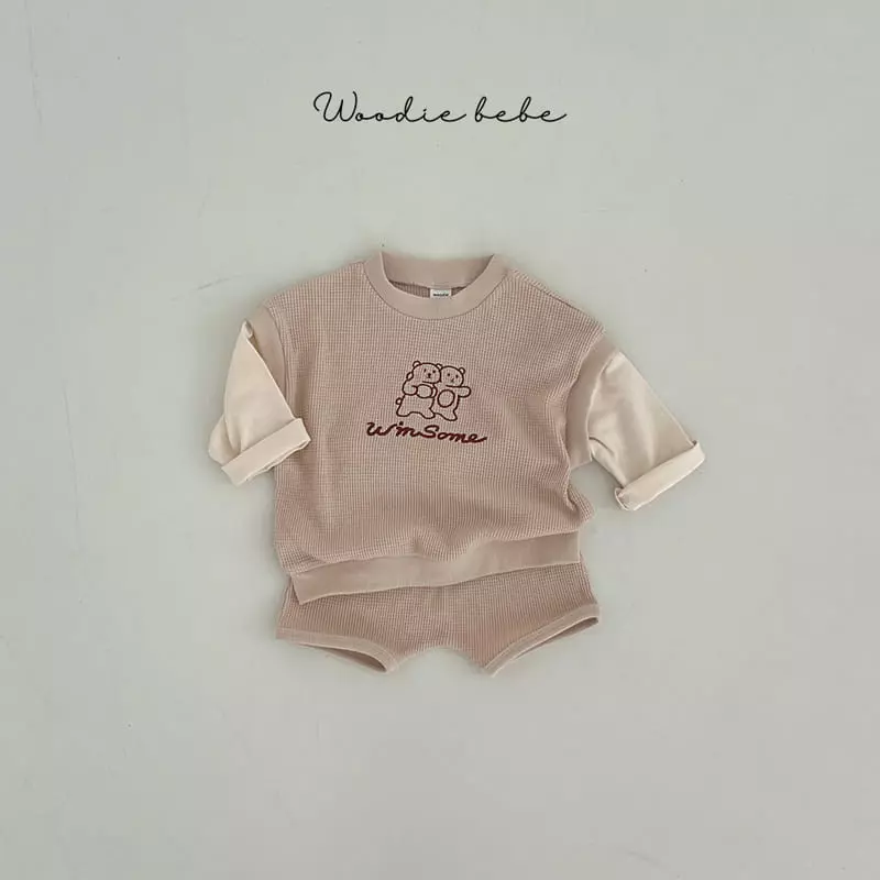 Woodie - Korean Baby Fashion - #babyclothing - Coach Top Bottom Set - 2