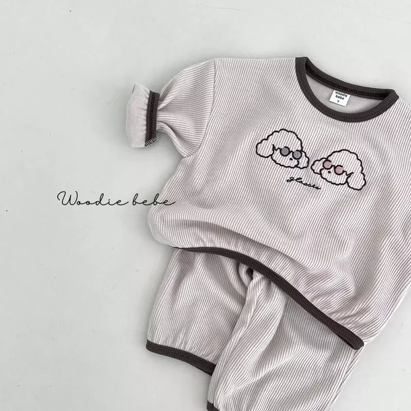Woodie - Korean Baby Fashion - #babyfashion - Sun Glasses Top Bottom Set - 3