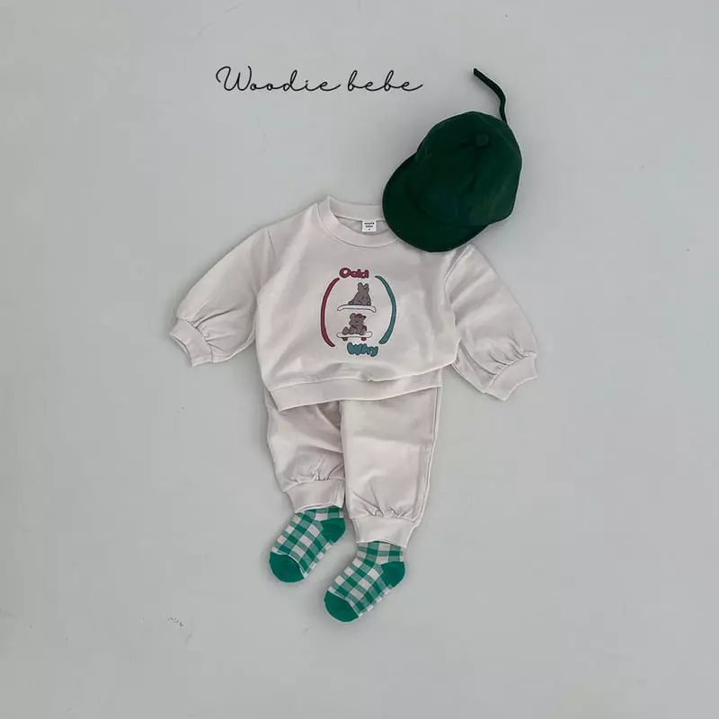 Woodie - Korean Baby Fashion - #babyfever - Odd Top Bottom Set - 7