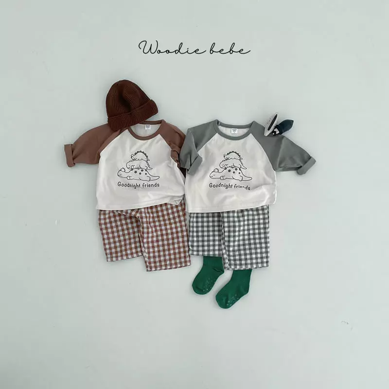 Woodie - Korean Baby Fashion - #babygirlfashion - Jurrasic Top Bottom Set - 8