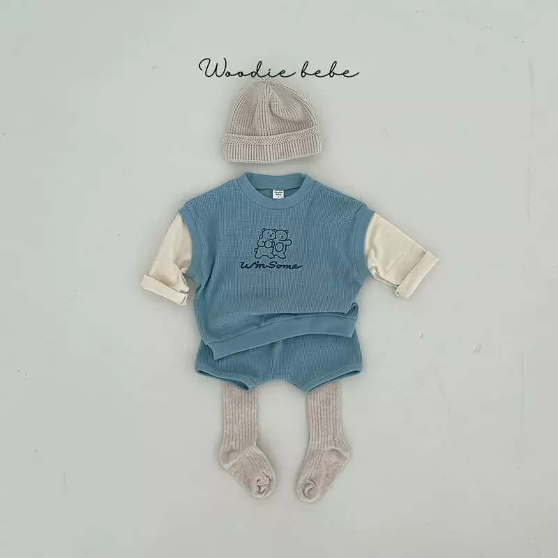 Woodie - Korean Baby Fashion - #babyoutfit - Coach Top Bottom Set - 8