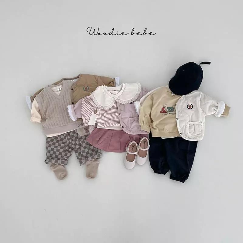 Woodie - Korean Baby Fashion - #babyoutfit - Tie Bear Jumper - 7