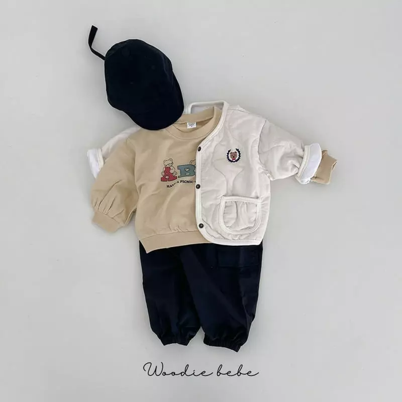 Woodie - Korean Baby Fashion - #onlinebabyboutique - Tie Bear Jumper - 10