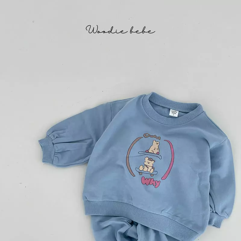 Woodie - Korean Baby Fashion - #onlinebabyshop - Odd Top Bottom Set - 4