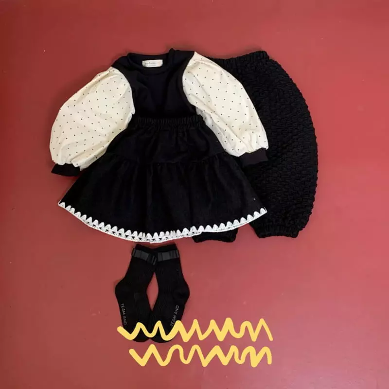 Yellow Factory - Korean Children Fashion - #Kfashion4kids - Double Skirt