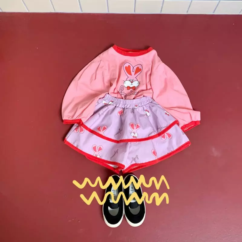 Yellow Factory - Korean Children Fashion - #magicofchildhood - Heart Rabbit Tee - 6