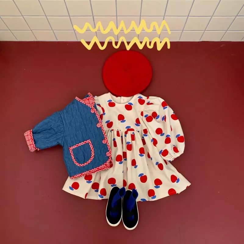 Yellow Factory - Korean Children Fashion - #minifashionista - Apple One-piece