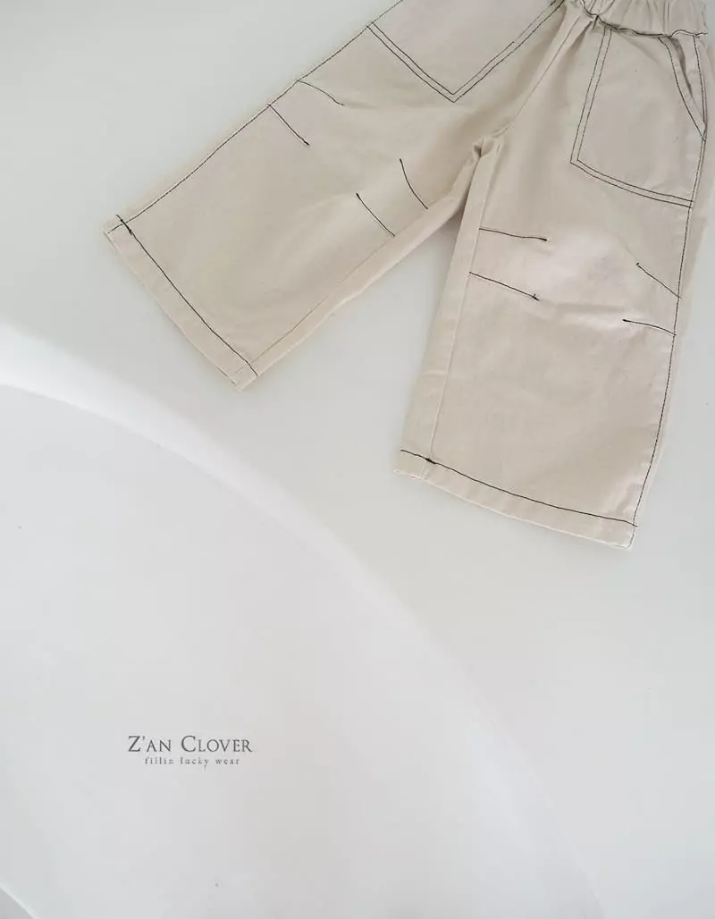 Zan Clover - Korean Children Fashion - #childofig - Stitch Pocket Pants - 7