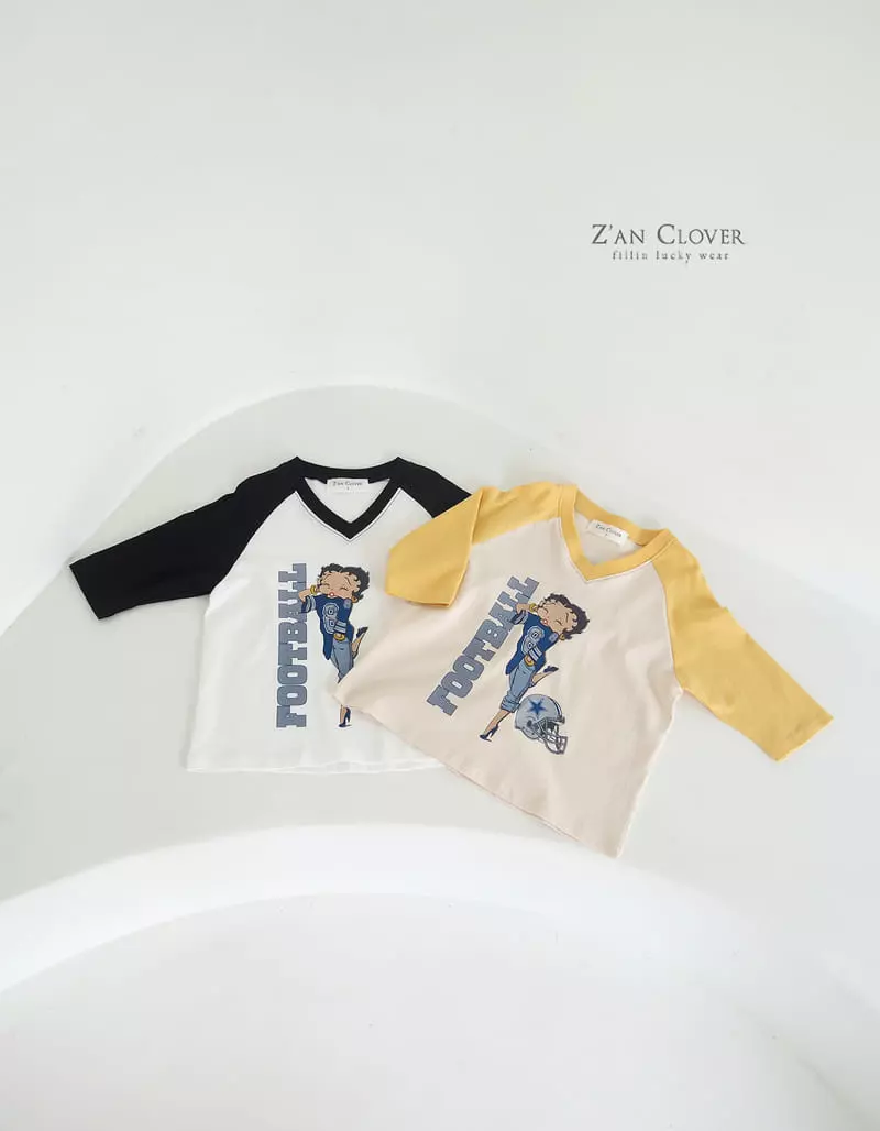 Zan Clover - Korean Children Fashion - #designkidswear - Football Beaty Bub Long Tee - 3