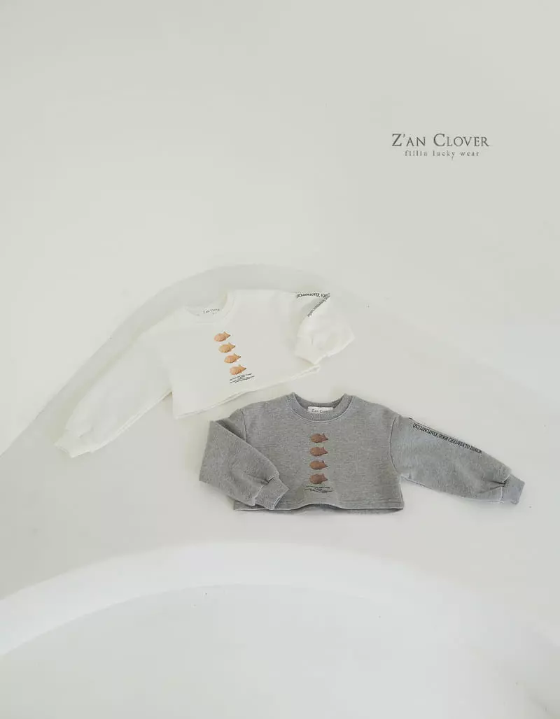 Zan Clover - Korean Children Fashion - #designkidswear - Ssamanco Sweatshirt