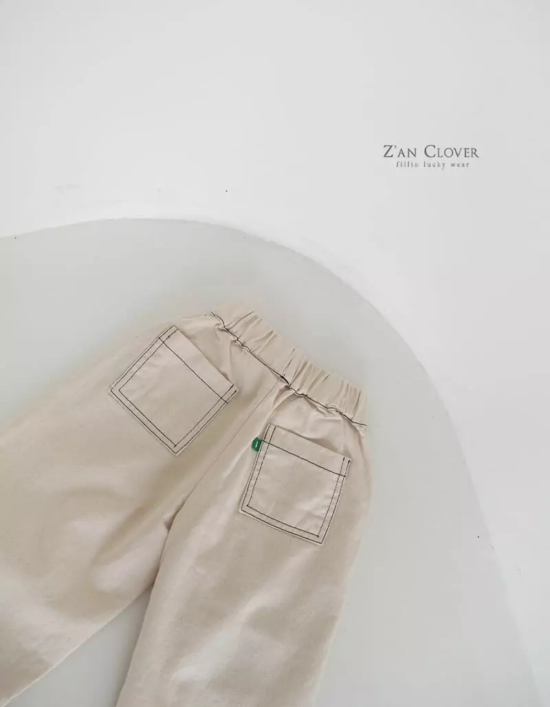 Zan Clover - Korean Children Fashion - #designkidswear - Stitch Pocket Pants - 9
