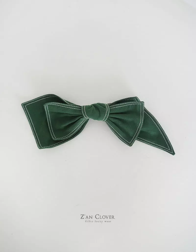 Zan Clover - Korean Children Fashion - #designkidswear - Stitch Big Ribbon Hairpin - 9