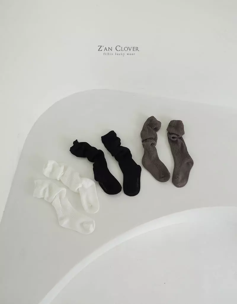 Zan Clover - Korean Children Fashion - #designkidswear - Z Cle Loose Socks