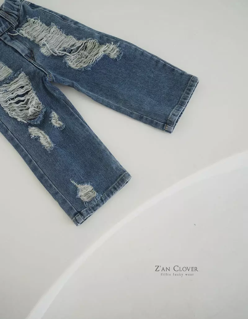 Zan Clover - Korean Children Fashion - #designkidswear - Twice Vintage Jeans - 4