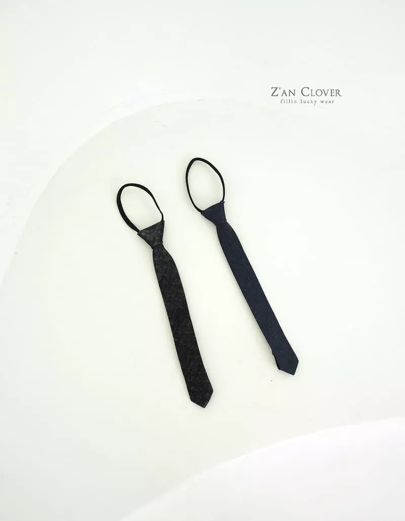 Zan Clover - Korean Children Fashion - #discoveringself - Denim Neck Tie