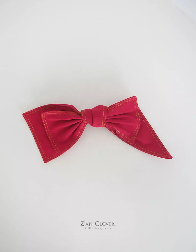 Zan Clover - Korean Children Fashion - #fashionkids - Stitch Big Ribbon Hairpin - 11