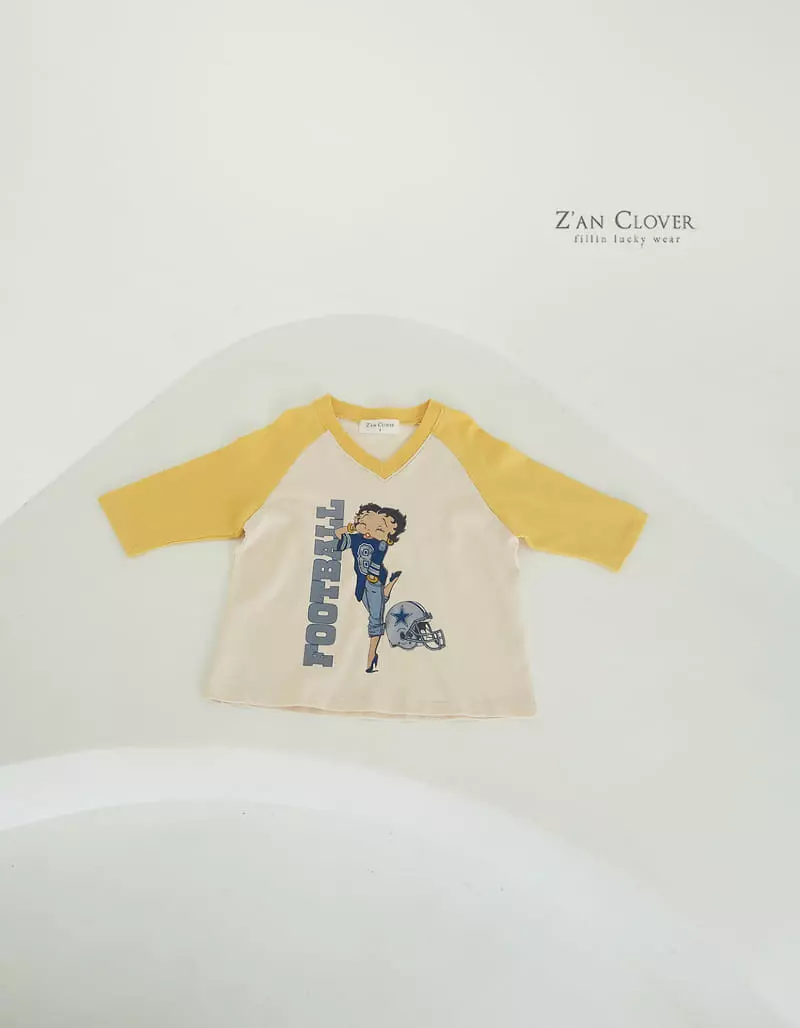 Zan Clover - Korean Children Fashion - #kidsstore - Football Beaty Bub Long Tee - 7