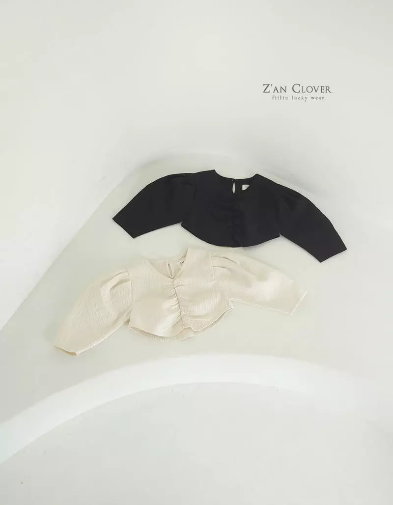 Zan Clover - Korean Children Fashion - #kidsstore - Embo Shirring Blouse - 3