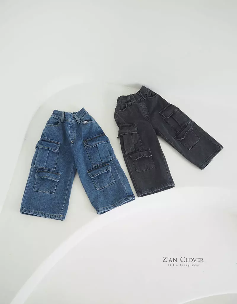 Zan Clover - Korean Children Fashion - #kidsstore - Overfit Jeans - 6
