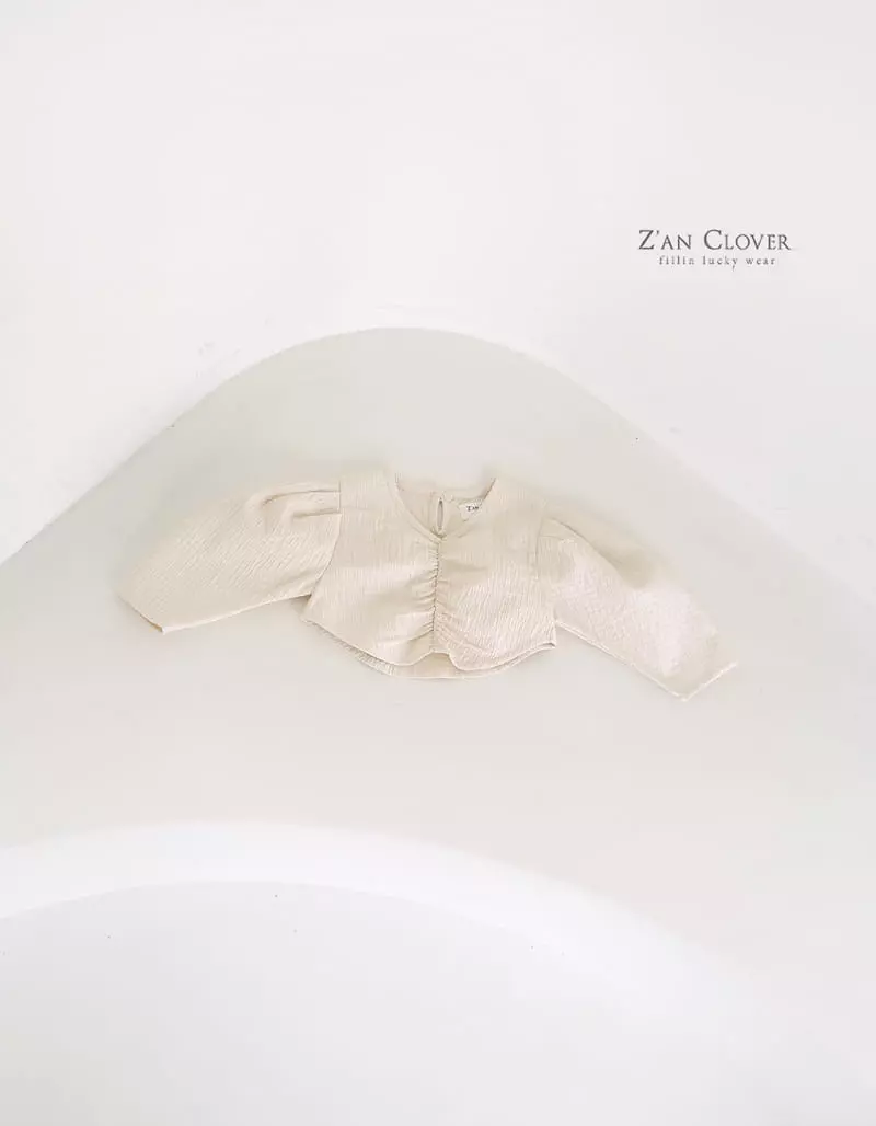 Zan Clover - Korean Children Fashion - #kidsstore - Embo Shirring Blouse - 4