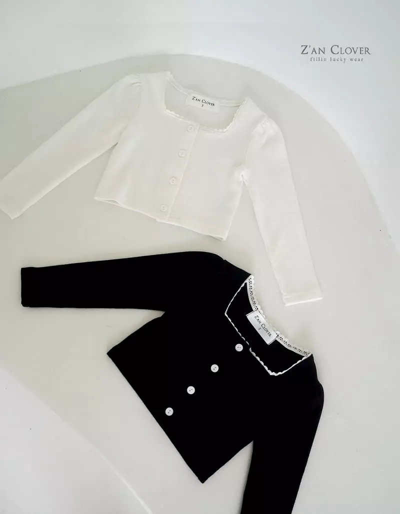 Zan Clover - Korean Children Fashion - #Kfashion4kids - Rib Square Cardigan - 4
