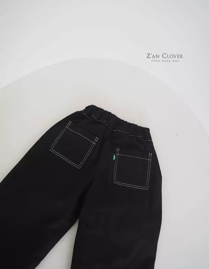 Zan Clover - Korean Children Fashion - #littlefashionista - Stitch Pocket Pants - 2