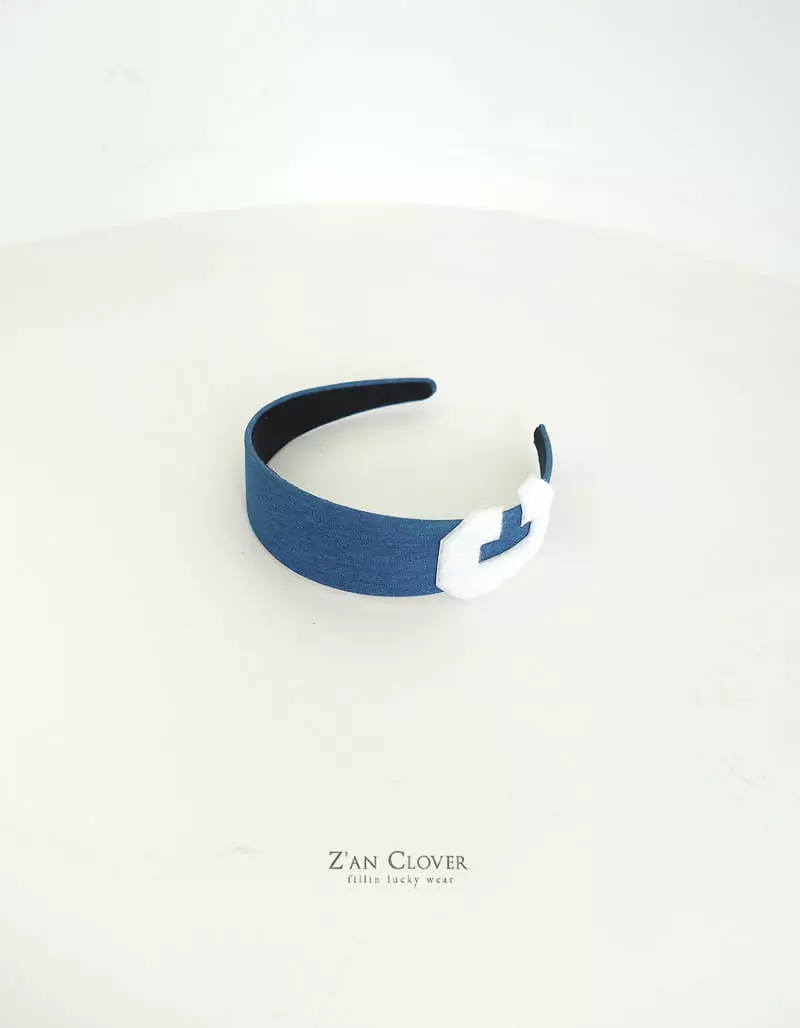 Zan Clover - Korean Children Fashion - #littlefashionista - Denim Hairband - 3