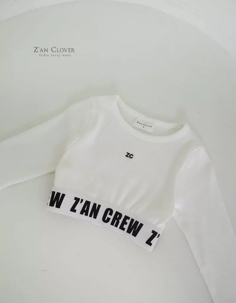 Zan Clover - Korean Children Fashion - #littlefashionista - Zan Crew Crop Top - 6