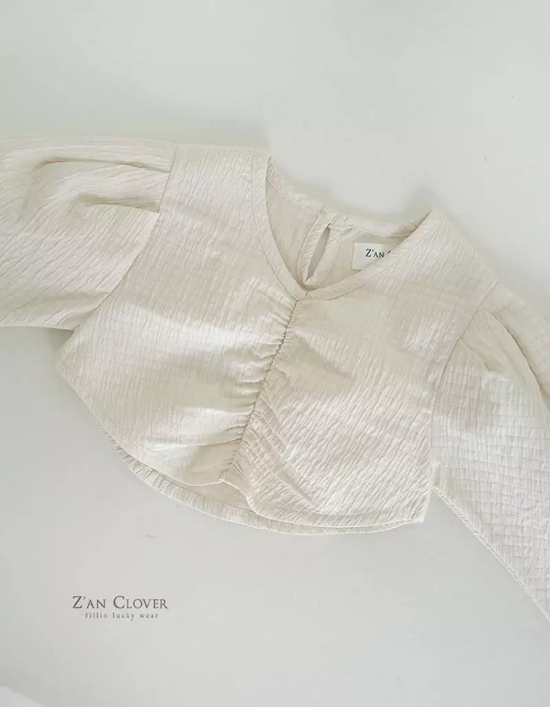 Zan Clover - Korean Children Fashion - #magicofchildhood - Embo Shirring Blouse - 7