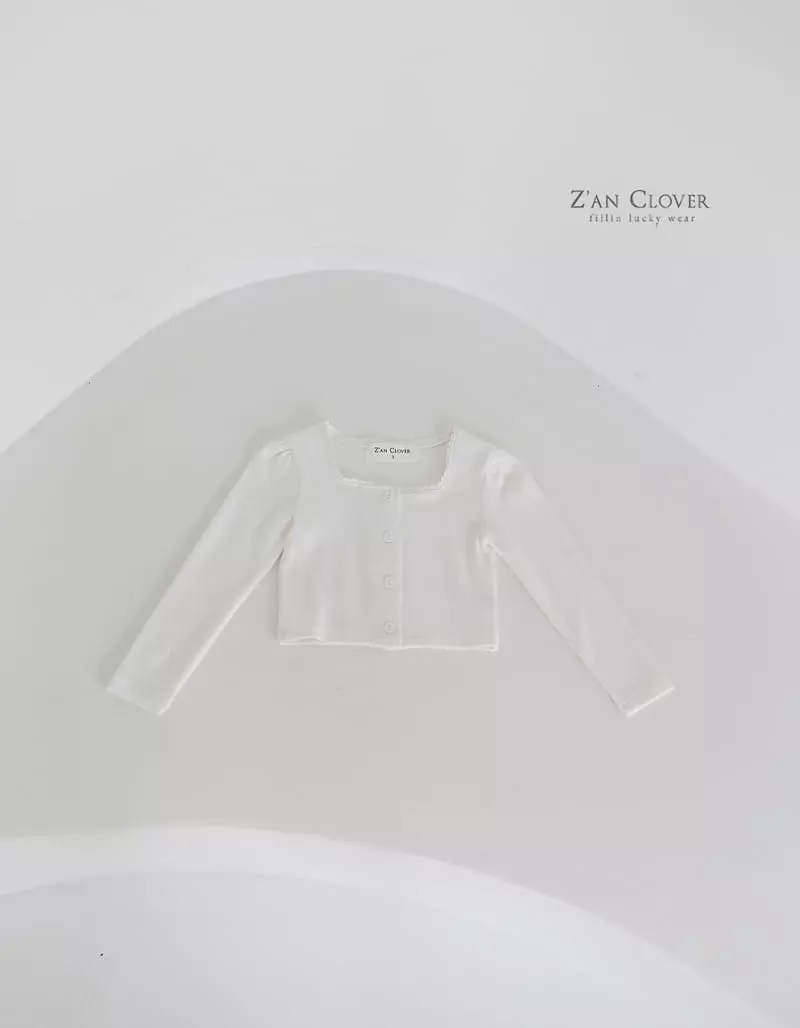 Zan Clover - Korean Children Fashion - #magicofchildhood - Rib Square Cardigan - 5
