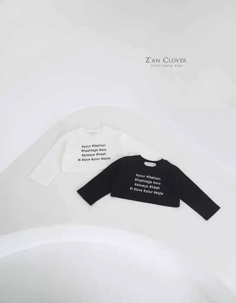 Zan Clover - Korean Children Fashion - #magicofchildhood - Hash Tags Tee - 6