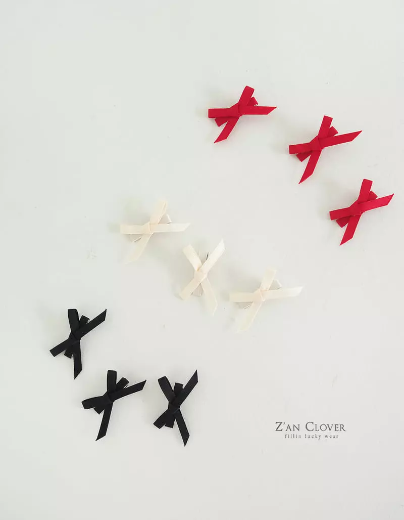 Zan Clover - Korean Children Fashion - #minifashionista - Jenny Ribbon Hairpin - 3