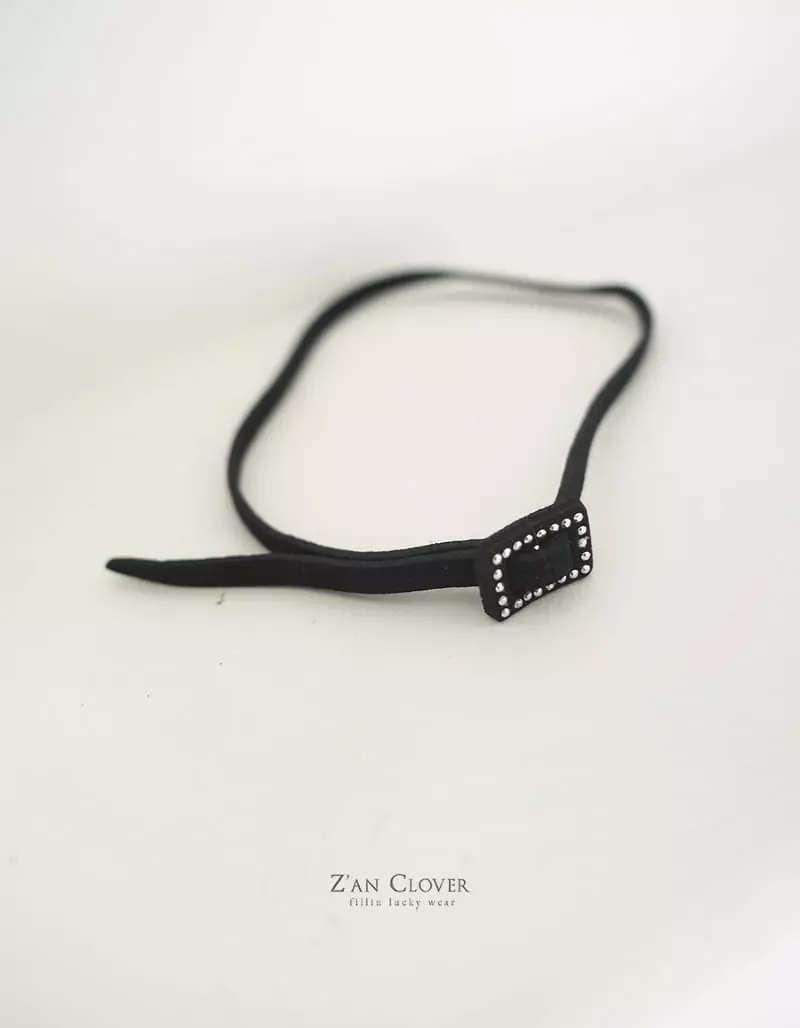 Zan Clover - Korean Children Fashion - #toddlerclothing - Suede Chocker - 3