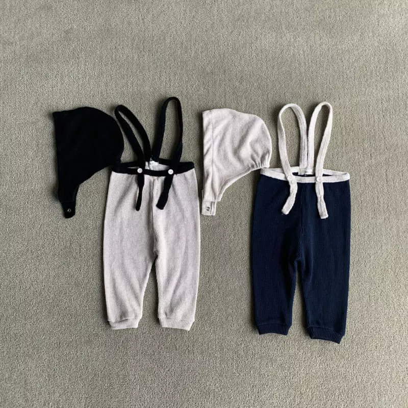 go;u - Korean Baby Fashion - #babyoninstagram - B Ricoder Pants with Bonnet