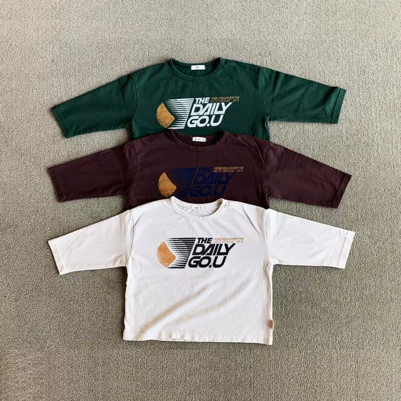 go;u - Korean Children Fashion - #kidsshorts - Noticeboard Tee