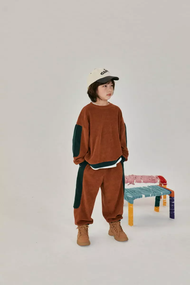 A-Market - Korean Children Fashion - #kidzfashiontrend - Terry Sweat Set - 5