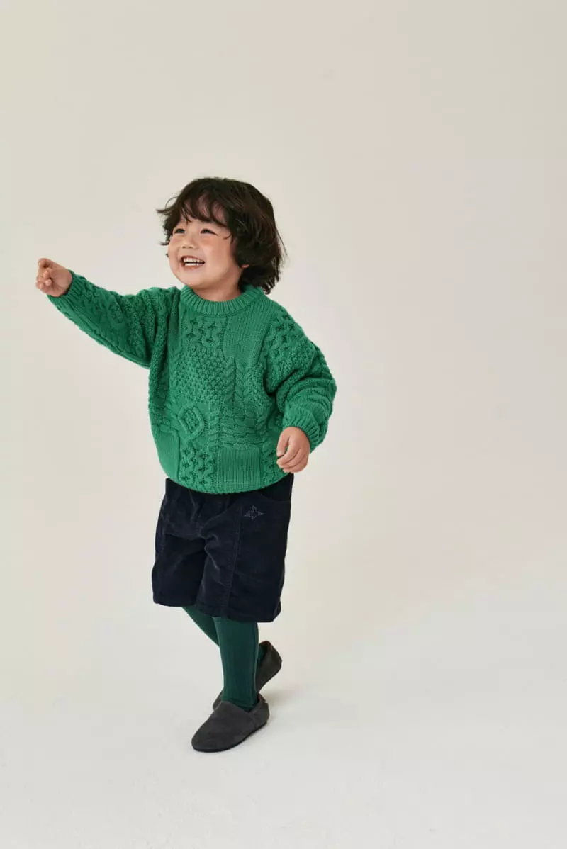 A-Market - Korean Children Fashion - #prettylittlegirls - Cable Knit Tee - 6