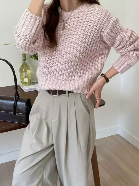 Adaze - Korean Women Fashion - #momslook - Candy Tom Round Tee - 12
